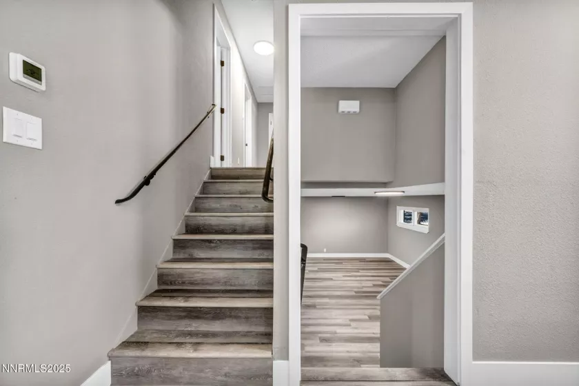 View of access to upper and lower levels