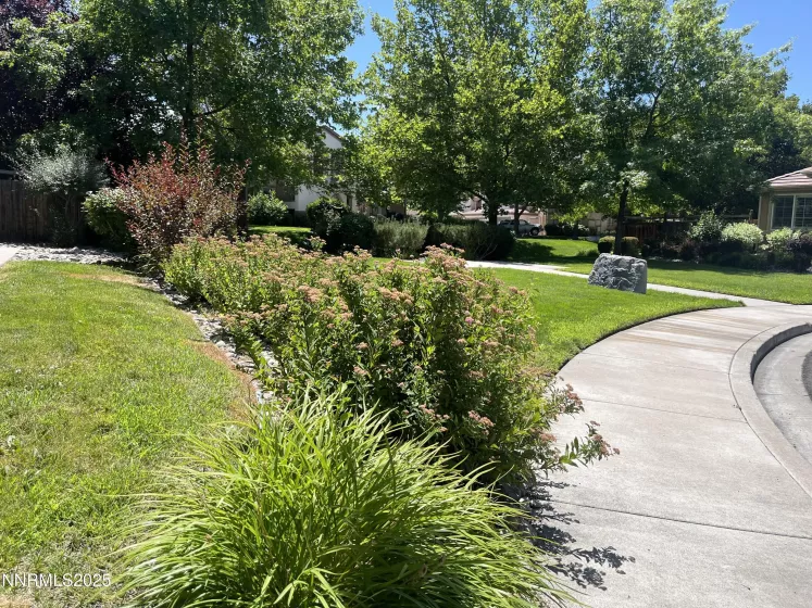 Greenbelt in front of property.