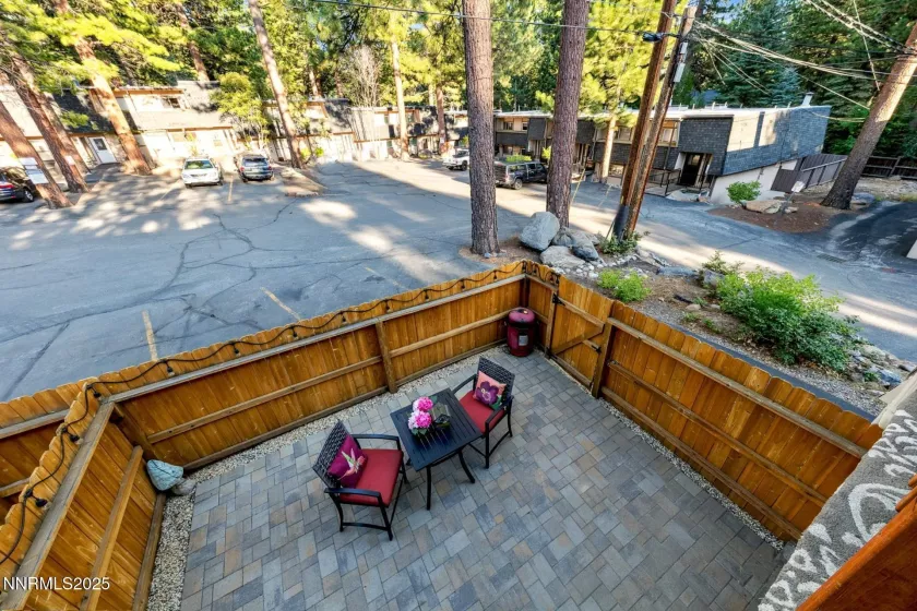 Backyard View From Upper Patio