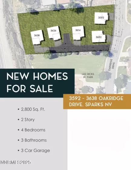 3602 Oakridge, Sparks, Nevada 89436, 4 Bedrooms Bedrooms, ,3 BathroomsBathrooms,Residential,Residential,Oakridge,250054611