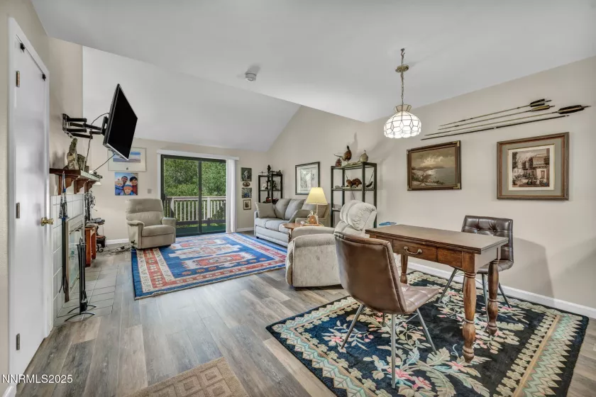 dining and living room area