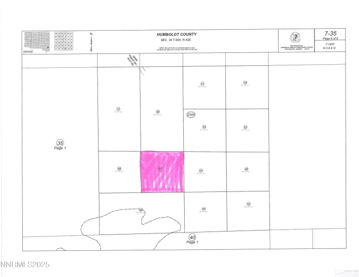 07-0354-61 APN, Valmy, Nevada 89438, ,Land,Residential,APN,250054769