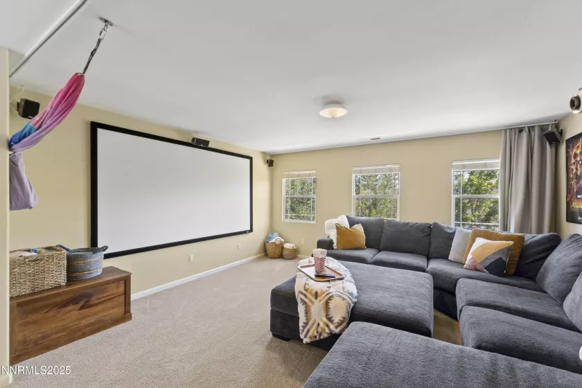Theater Room with projector hookups