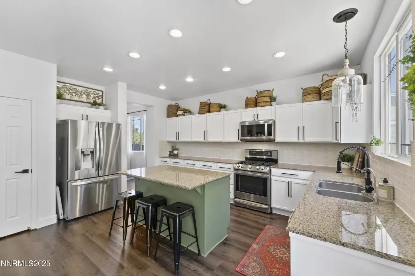 Kitchen with island