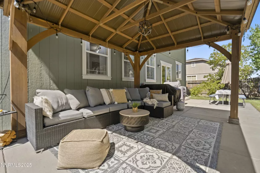 Pergola and patio