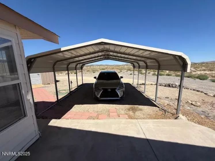 Carport off side entry.