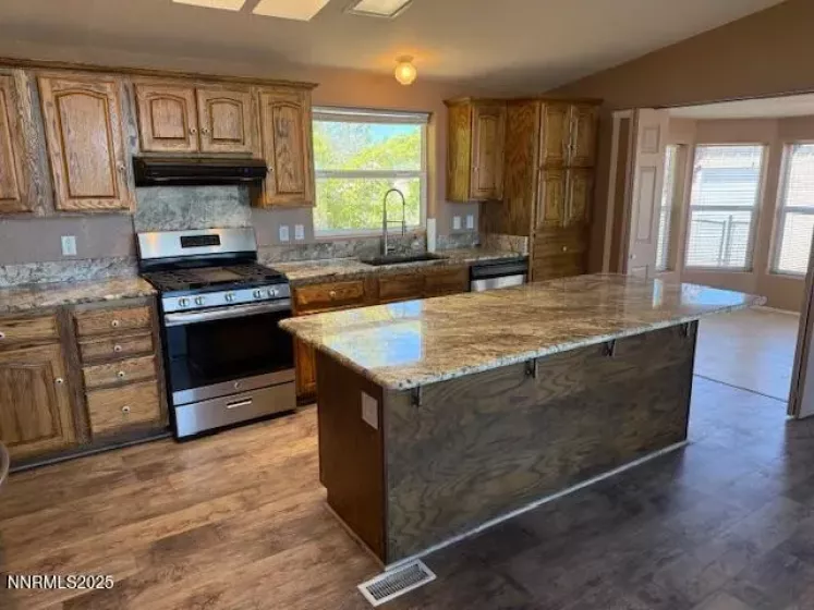 Kitchen With Granite Island