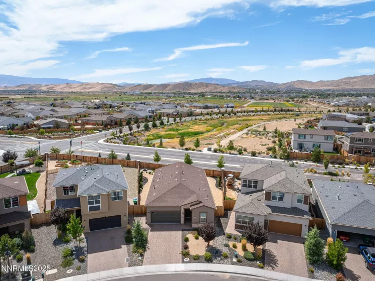 Aerial—Front Yard