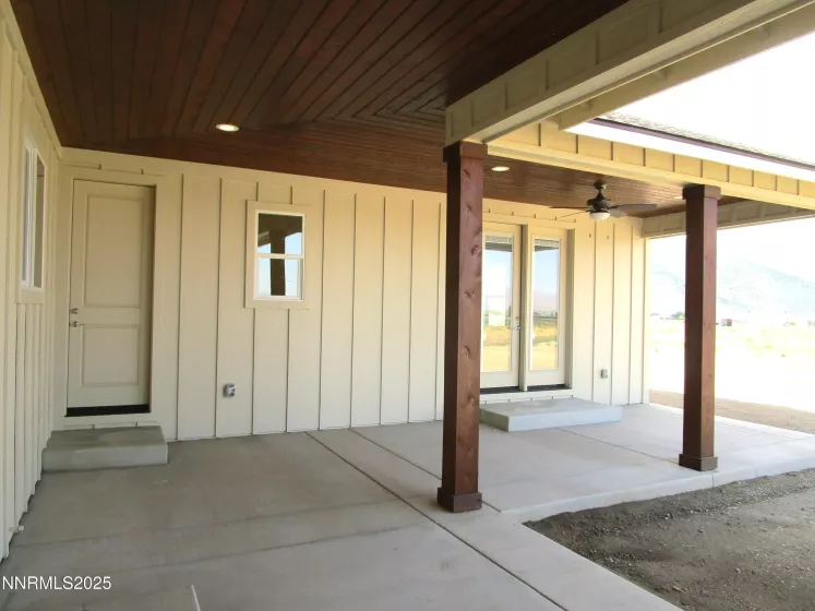 Laundry Room with Upper and Lower Cabinet, Prepped for Gas or Electric Sink on Opposite Wall