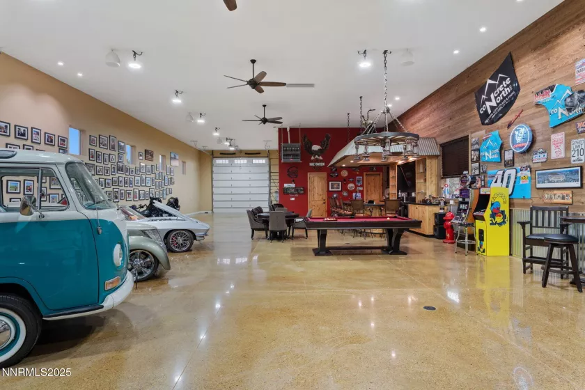 4000 sq ft detached finished garage with bar - pool table