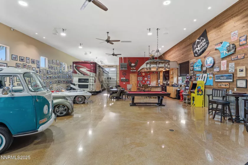 4000 sq ft detached finished garage with Commercial bar