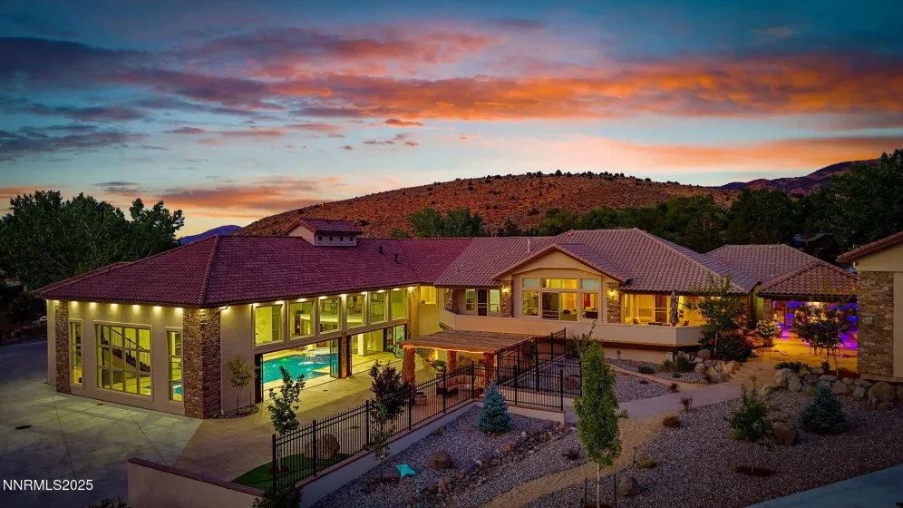 Aerial Indoor pool, Outdoor kitchen.