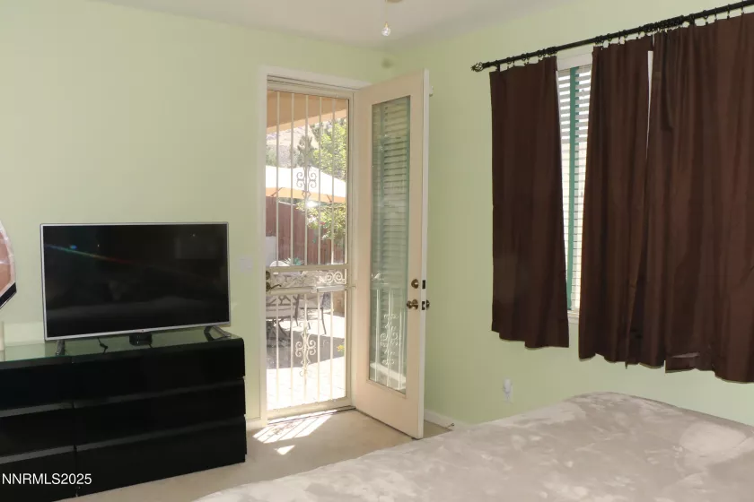 Exterior Door in Main Bedroom to Back Patio
