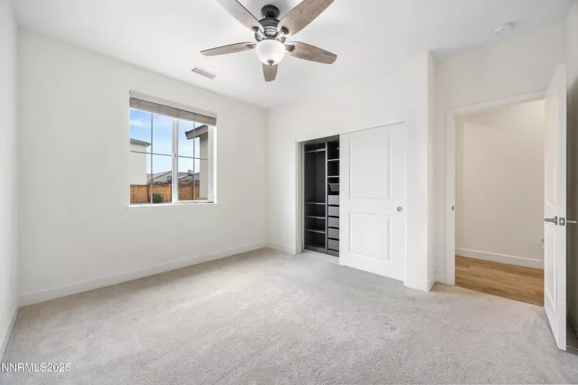 Built-in closets for organized storage