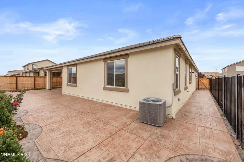 Rear exterior view of the home