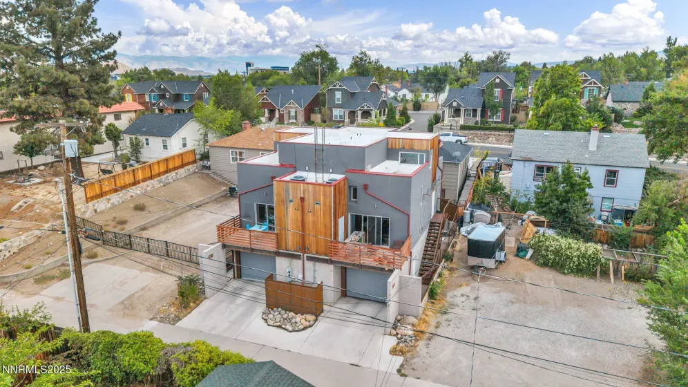 347 Mount Rose St back view of duplex