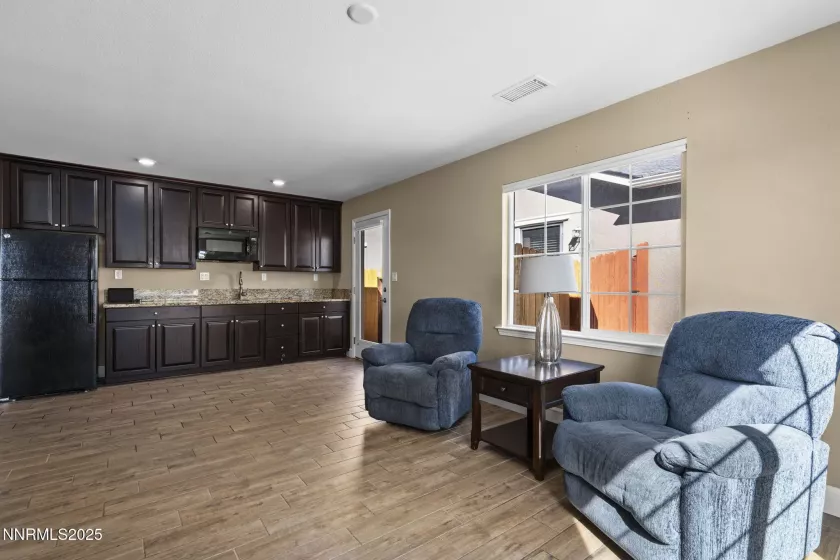Living room/ kitchen in the in-law suite