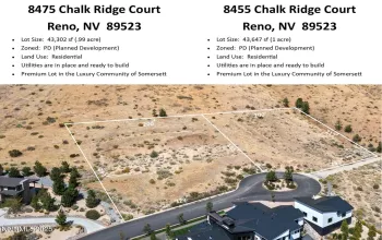 8455 Chalk Ridge, Reno, Nevada 89523, ,Land,Residential,Chalk Ridge,250056038
