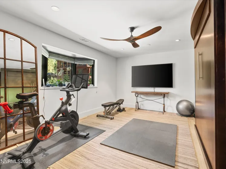 Upper level stairway