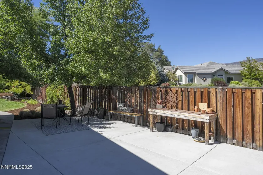 West Side yard patio