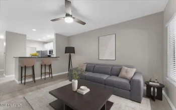 Virtually Staged Living Room