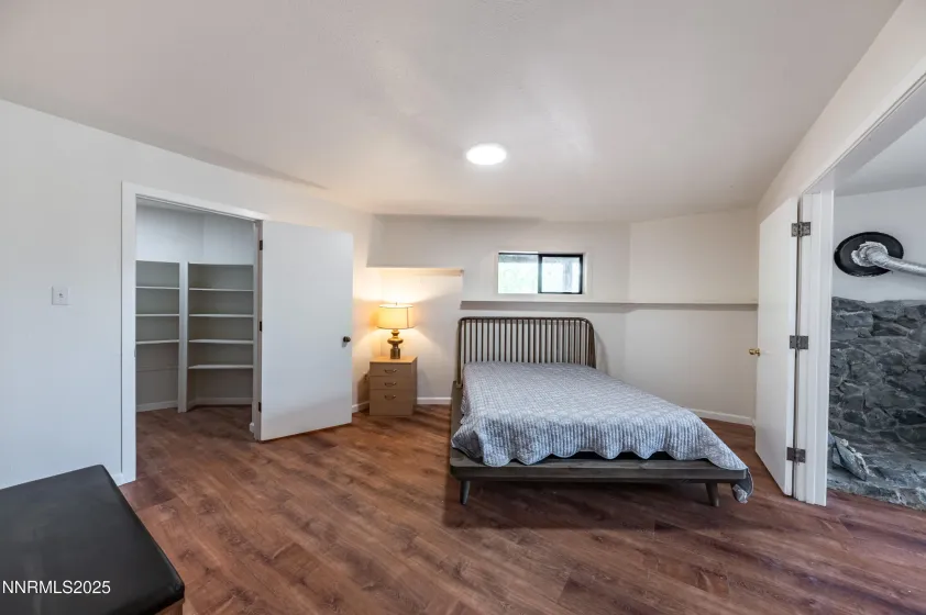 bedroom #1 finished basement with walk in closet