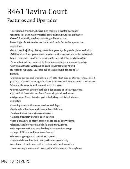 3461 Tavira, Sparks, Nevada 89436, 4 Bedrooms Bedrooms, ,3 BathroomsBathrooms,Residential,Residential,Tavira,250056826