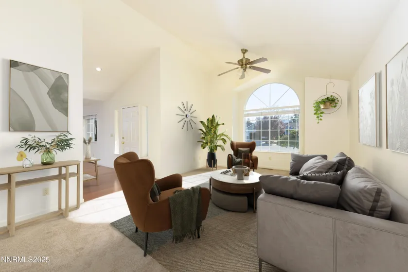 Living room staged
