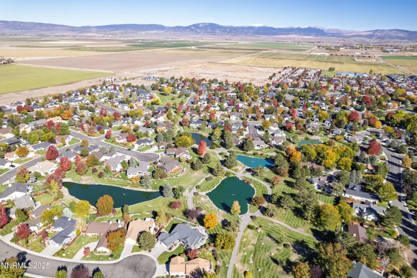 Aerial view east