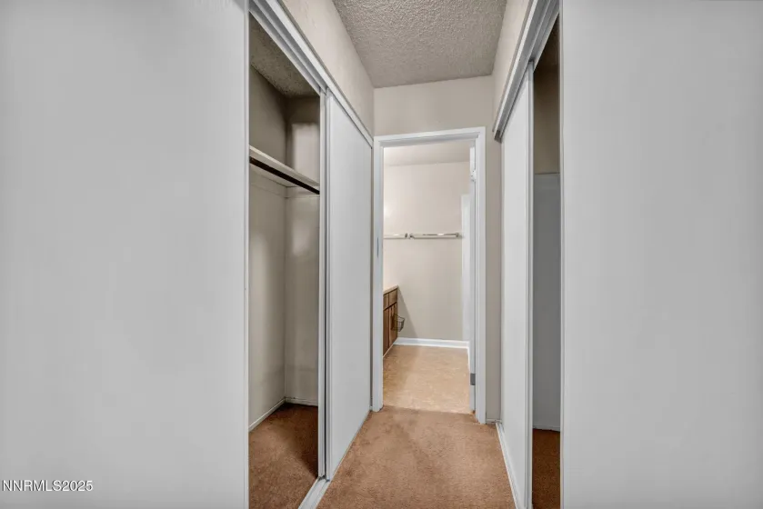 Primary Bedroom has double closets!