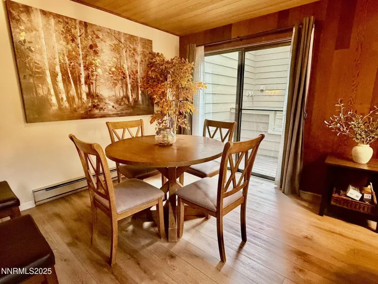 Dining area with attached deck