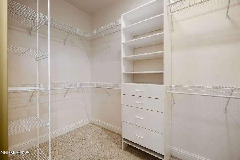 Primary closet Primary closet