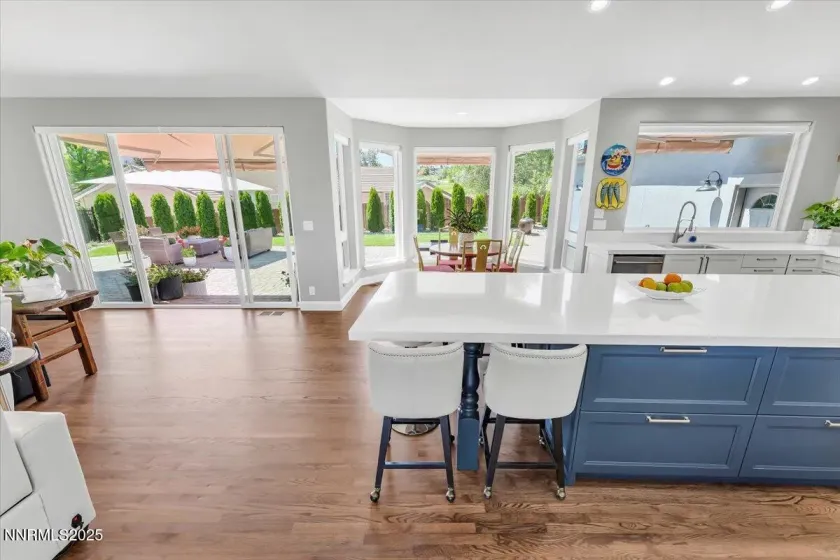 Island Seating and View