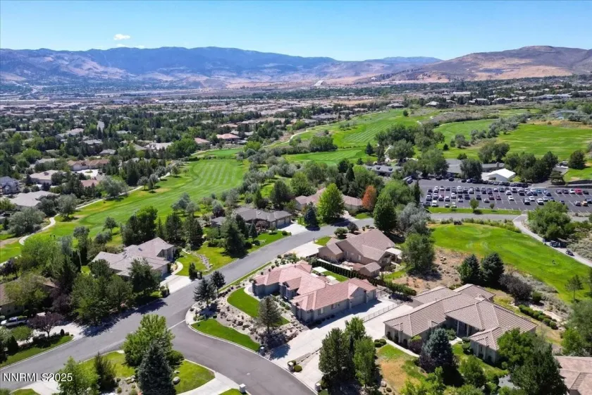 Aerial View with Wolf Run Golf Course and Clubhouse