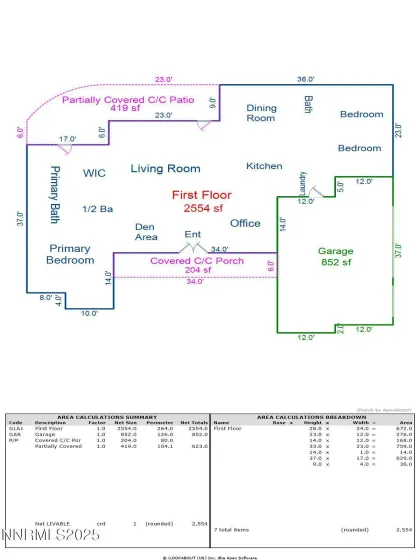 Main Residence Floor Plan
