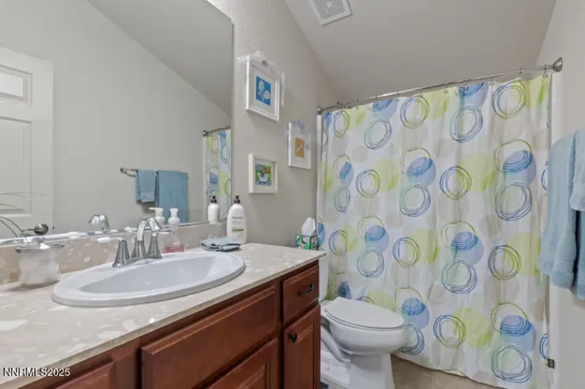 Third full bath in bonus room/secondary primary bedroom suite