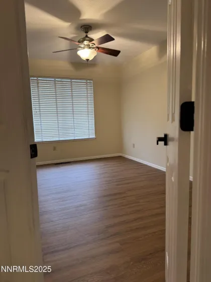 Master walk-in closet off of bathroom