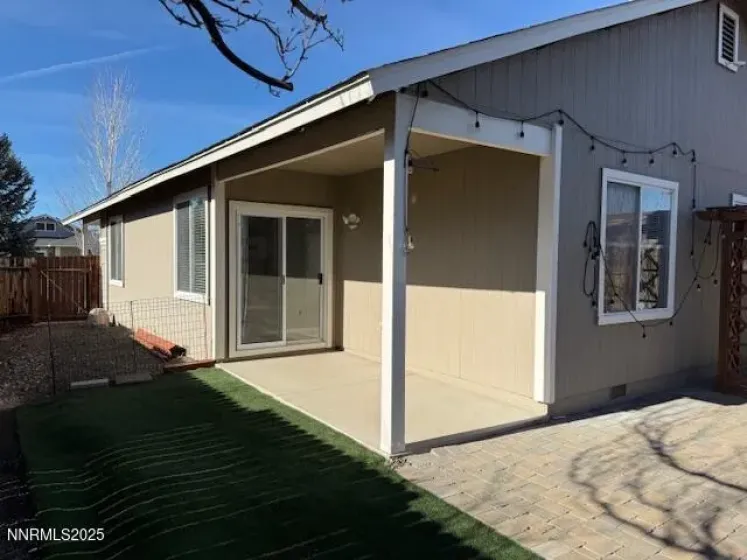 Rear Yard Covered Patio