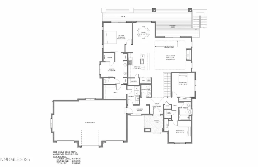 2305 Eagle Bend, Reno, Nevada 89523, 4 Bedrooms Bedrooms, ,4 BathroomsBathrooms,Residential,Residential,Eagle Bend,250059137