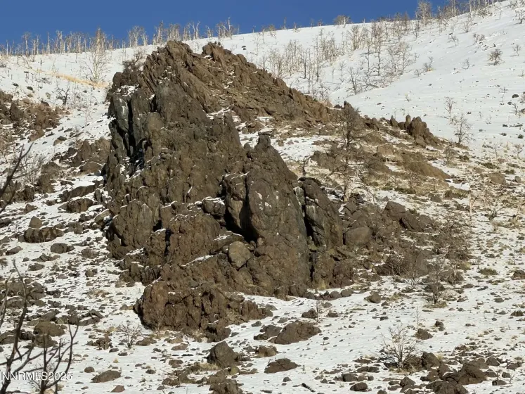 Dramatic rock outcropping.