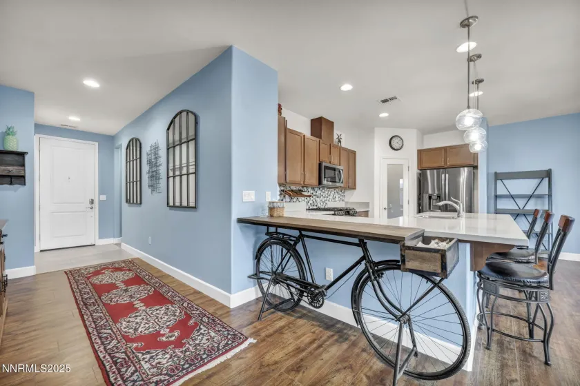 Front door entryway to greatroom