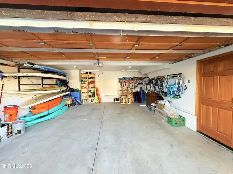 2 Car garage with side door stairway to main level of home