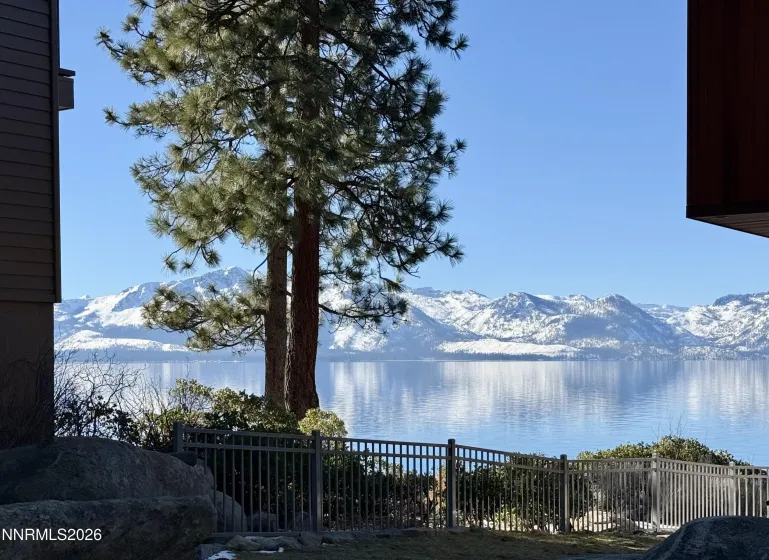 Lake view from living, family and main bedroom suite