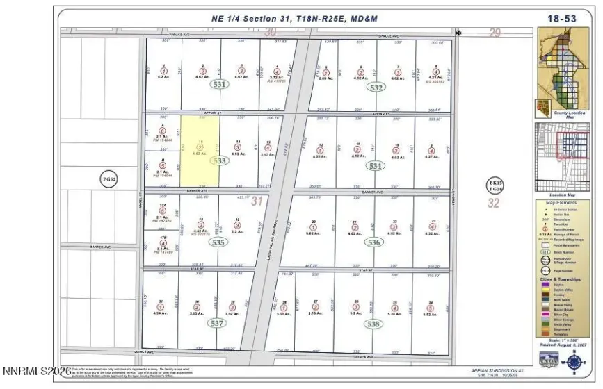 1595 Banner, Silver Springs, Nevada 89429, ,Land,Residential,Banner,260000446