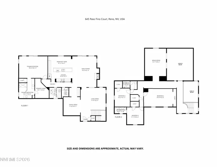 645 Paso Fino, Reno, Nevada 89521, 4 Bedrooms Bedrooms, ,4 BathroomsBathrooms,Residential,Residential,Paso Fino,260000526
