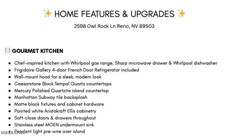 2598 Owl Rock, Reno, Nevada 89503, 4 Bedrooms Bedrooms, ,4 BathroomsBathrooms,Residential,Residential,Owl Rock,260000561