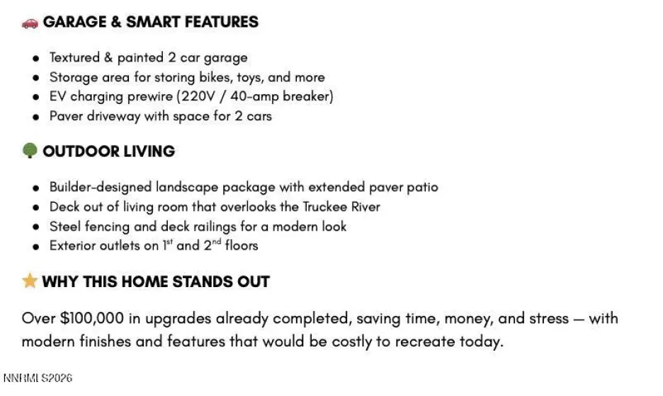 2598 Owl Rock, Reno, Nevada 89503, 4 Bedrooms Bedrooms, ,4 BathroomsBathrooms,Residential,Residential,Owl Rock,260000561