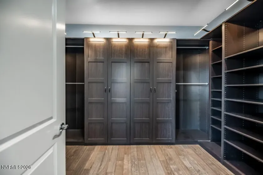 Closet w/ Custom Cabinets & lighting