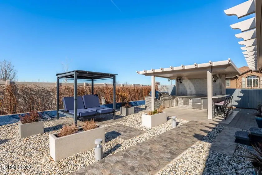 Pergola w/ Lawn Chairs