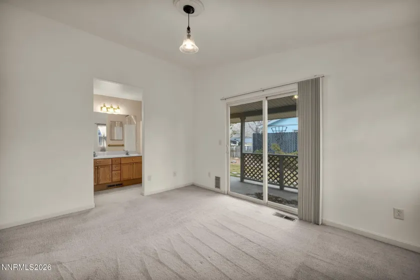 Primary suite with slider